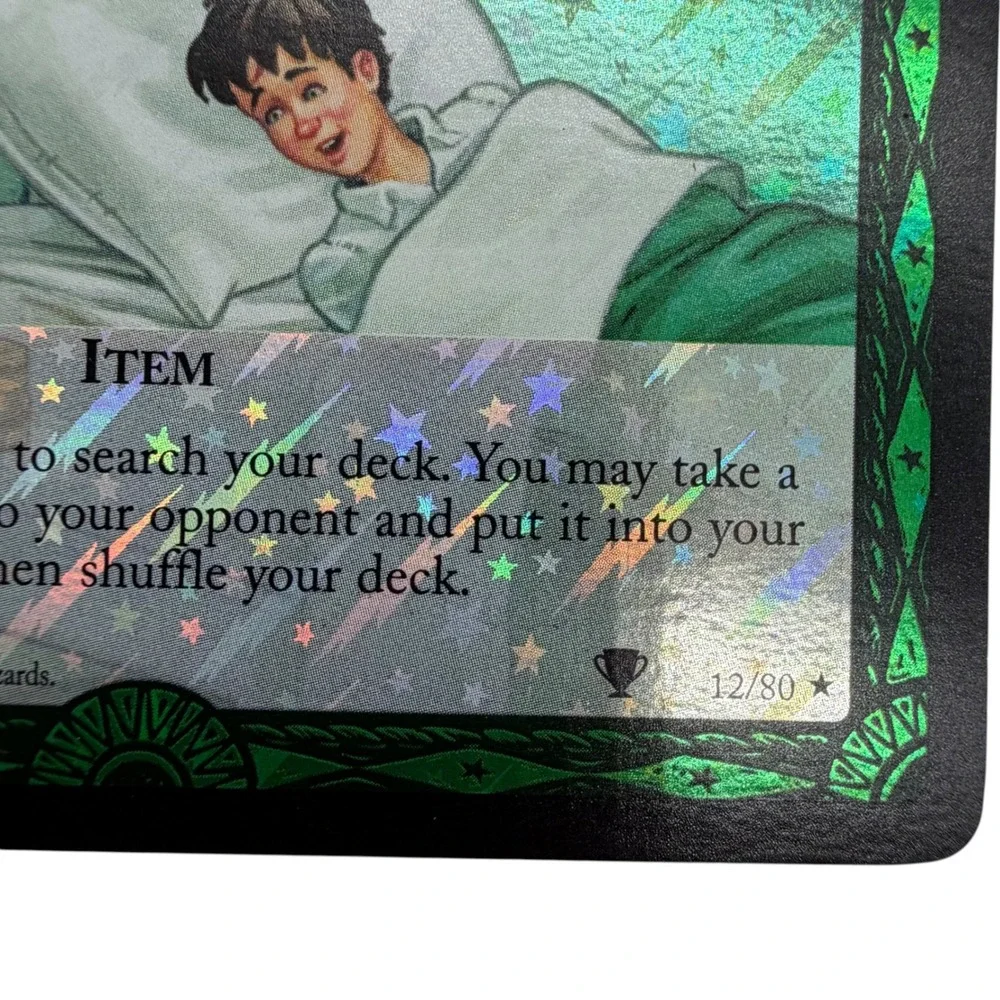 Harry Potter TCG Hospital Bed 12/80 Holo Quidditch Cup 2001 WotC Card Vintage